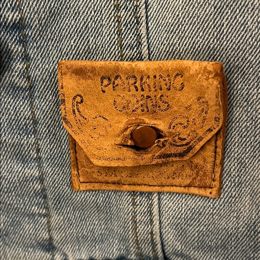 Unique Denim And Suede Patchwork Jacket With A We… - image 6